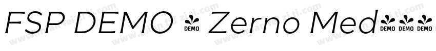 FSP DEMO - Zerno Med字体转换